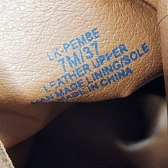 NWOB Lucky Brand Pembe Brown Leather OTK Over the Knee Riding Boots Women's 7 - Picture 13 of 15